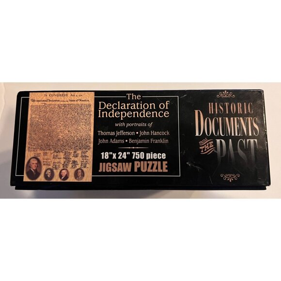 750-Piece Jigsaw Puzzle Historic Documents Declaration of Independence 18"x 24" - Picture 6 of 7